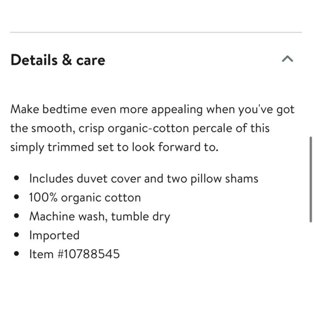 Boll & Branch Percale Framed Duvet Set F/Q Gray Sky/White Organic Cotton $429